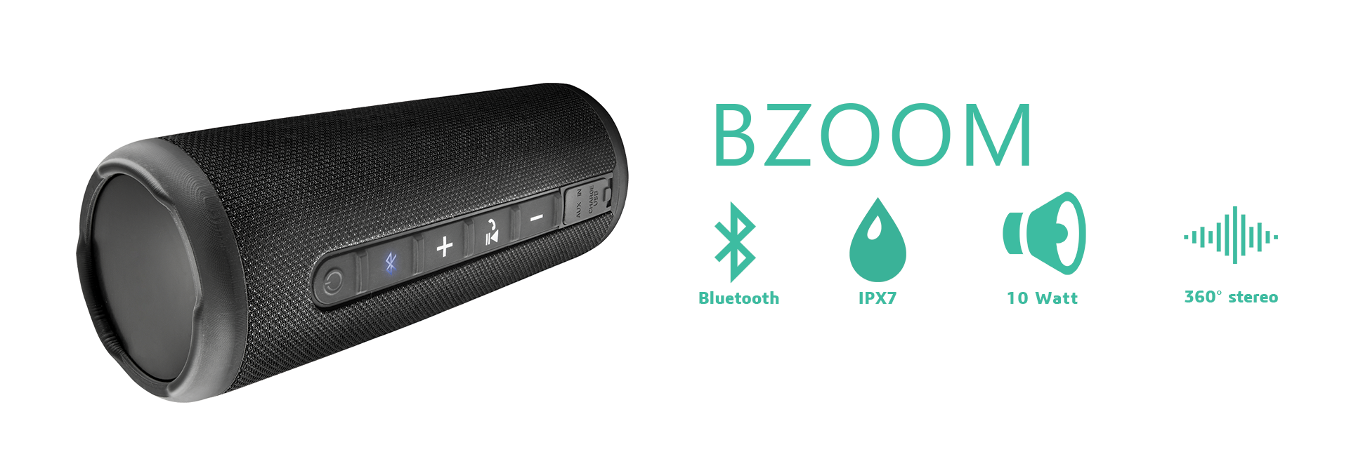 Bzoom Portable Bluetooth Speaker