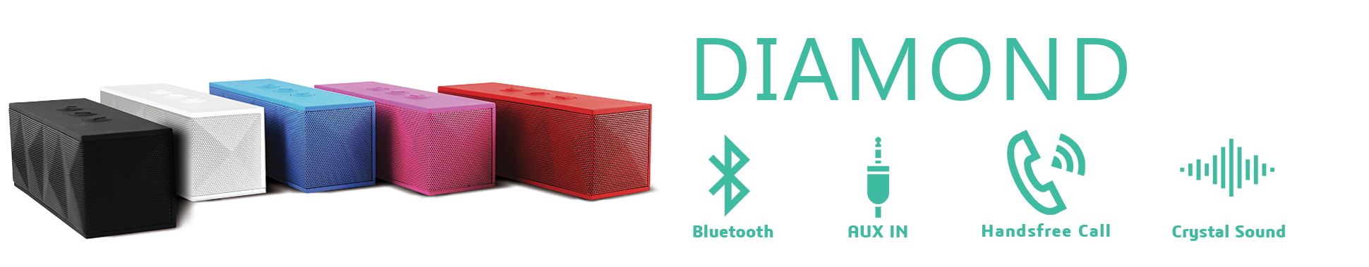 Diamond Portable Bluetooth Speaker