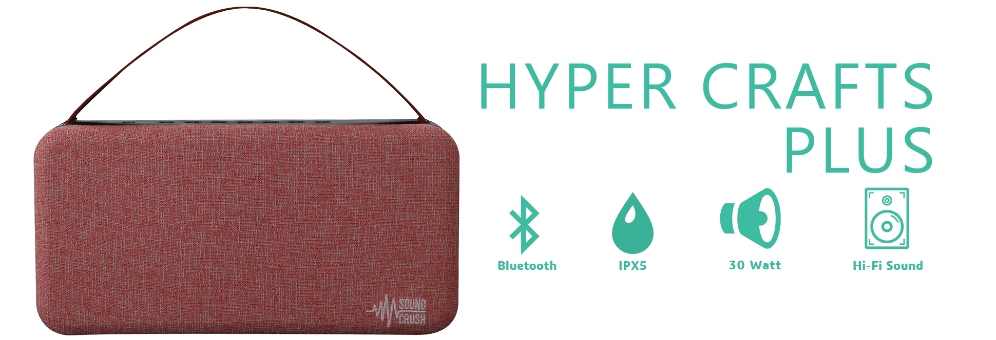 Hyper Crafts Plus Portable Bluetooth Home Speaker