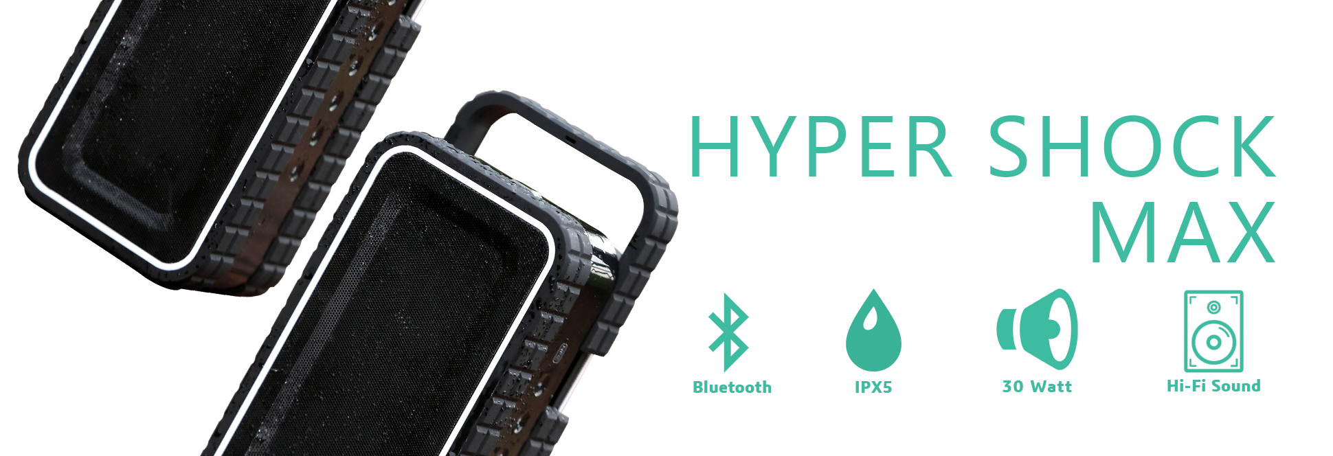 Hyper Shock Portable Bluetooth Speaker