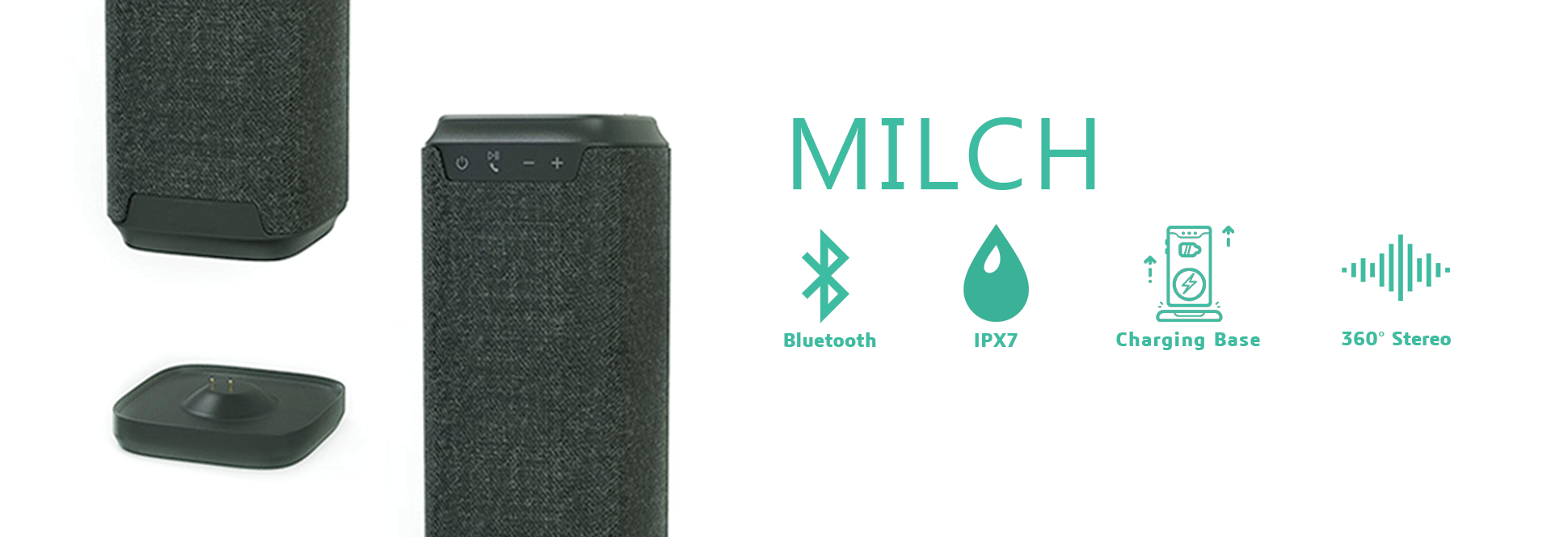 Milch Portable Bluetooth Speaker