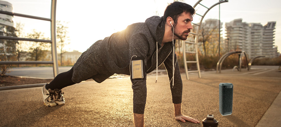 Milch Portable Bluetooth Speaker for gym