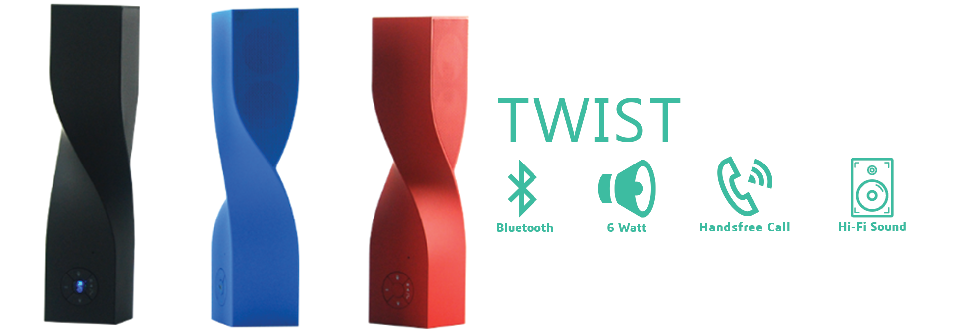 Twist Portable Bluetooth Home Speaker
