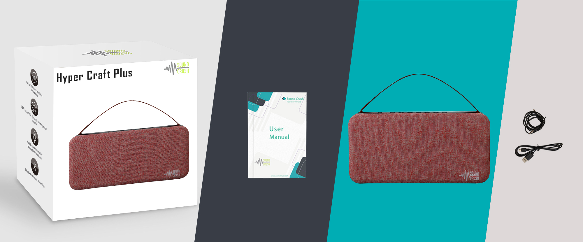 Hyper Crafts Plus Portable Bluetooth Home Speaker