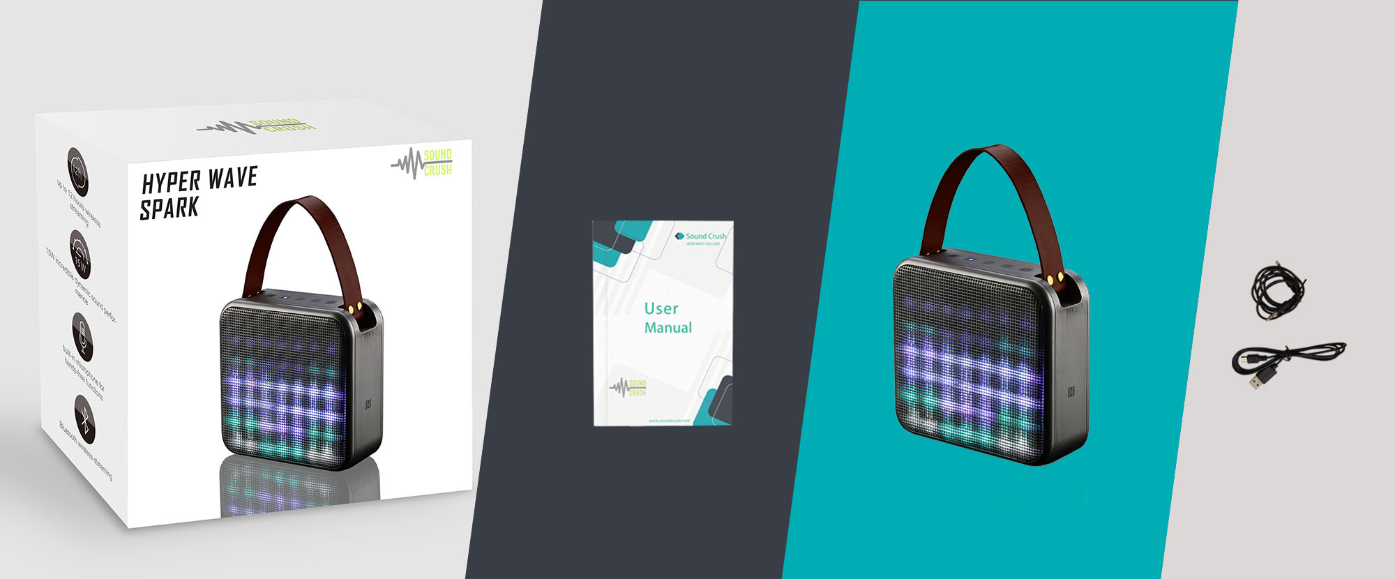 Hyper Wave Plus Portable Bluetooth Home Speaker