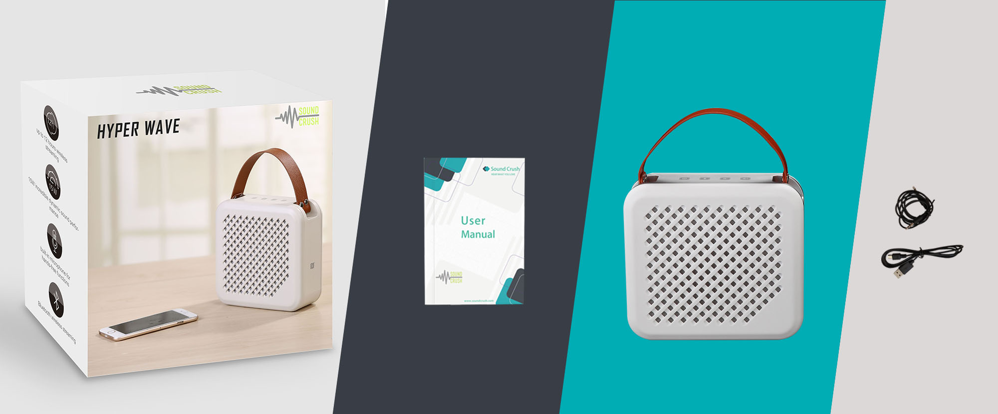 Hyper Wave Portable Bluetooth Home Speaker
